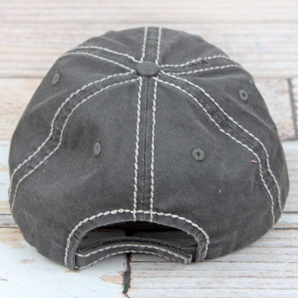 NWT Distressed Black Shark Mom Cap - Picture 3 of 3